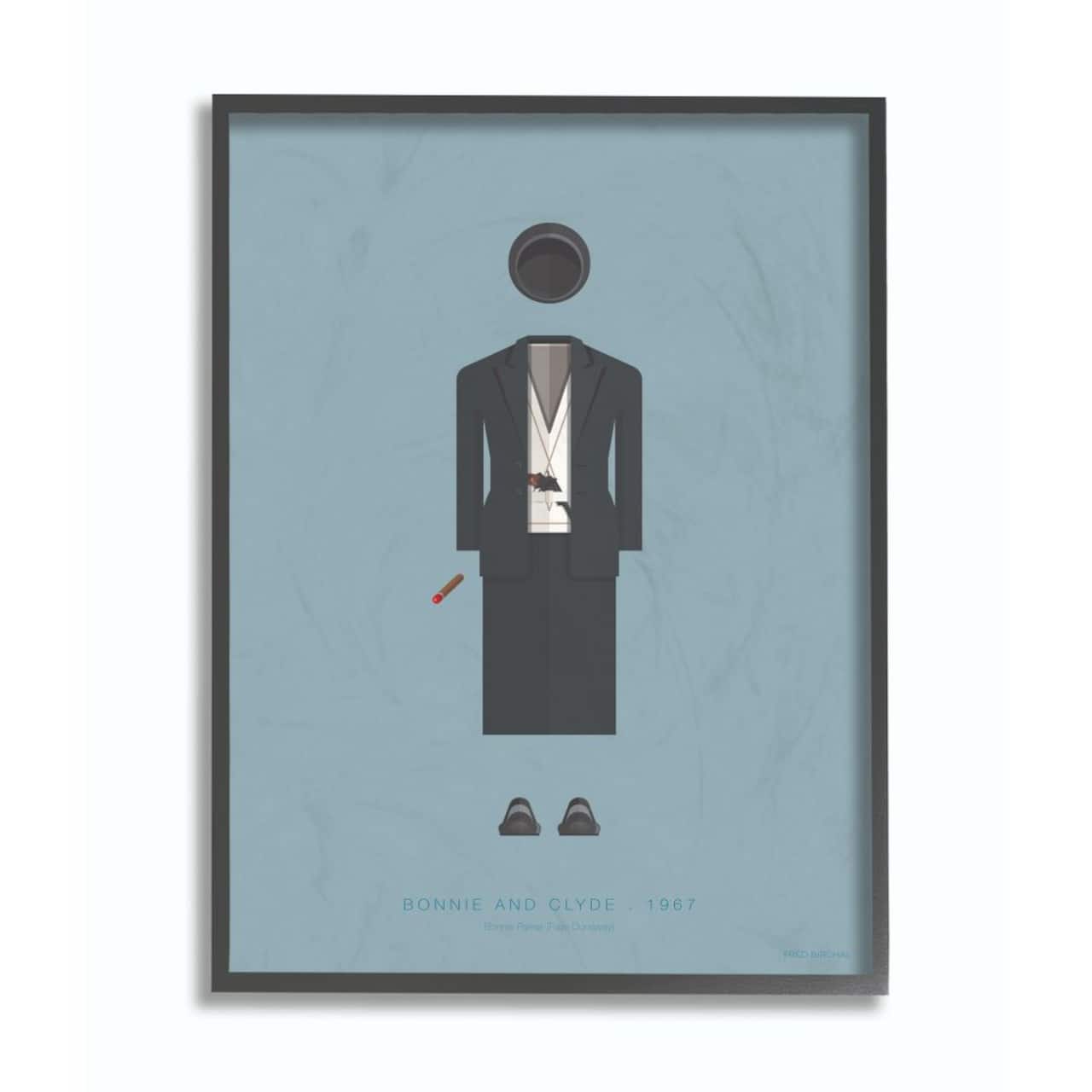 Stupell Industries Bonnie & Clyde Wall Art in Black Frame